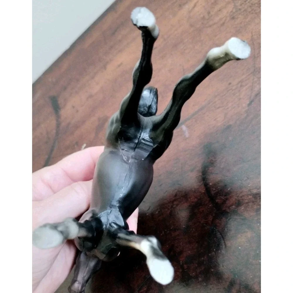 Vintage Breyer Horse Figurine Dark Brown Foal Colt Model Animal Collectible
